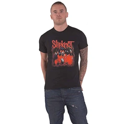 Image of Slipknot Official T Shirt Paul Gray Band Logo Metal Mens Black XXXL