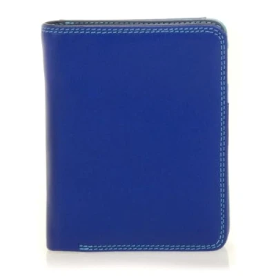 Image of mywalit Unisex Adult Medium Wallet w/Zip Around Purse Billfold, Blue Blue, One Size
