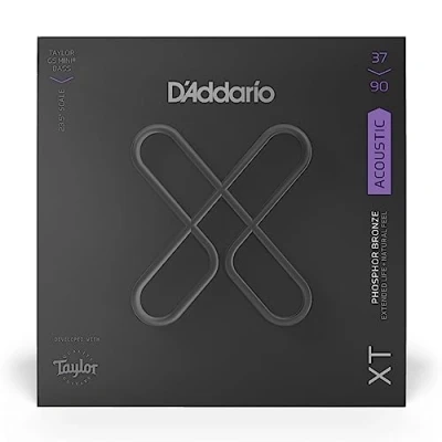 Image of D&#039;Addario XTB3790GS Acoustic Taylor GS Mini® Bass Phosphor Bronze, Custom Light, 37 90