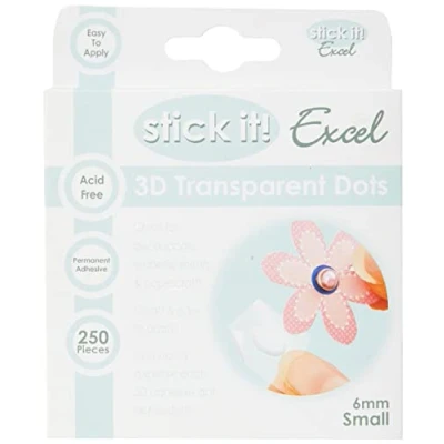 Image of Stick it Small Excel 3D Transparent Dot