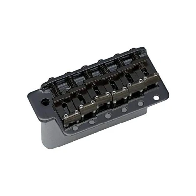 Image of Gotoh Vintage Strat Tremolo Steel Sustain Block USA Threads Black Chrome (Cosmo)