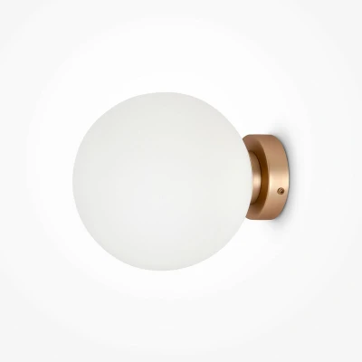 Image of Maytoni Basic Form Large Modern Wall Lamp Gold E14