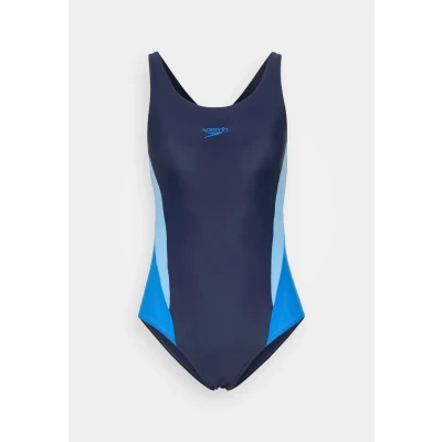 Image of Speedo Womens Colourblock Swimsuit, Women&#039;s, Size: 30, Black