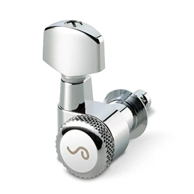 Image of Schaller M6 Pin SMB SL Locking Mechanics 6 Left Set of Clamping for Electric Guitar Finish: Chrome, 10030220.01.50