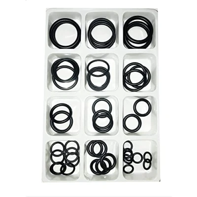 Image of O Rings Pack of 50 Gasket kit Rubber Washers Seals Electrical Ring for Plumbing Washer Seal &amp; Auto Quick Repair 12 Sizes Assortment Set