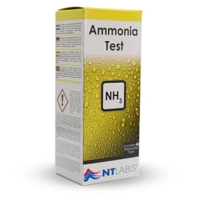 Image of NT Labs Ammonia Test Kit, Aquarium Water Pond Testing Accurate Results, Contains 40 Freshwater Tests.