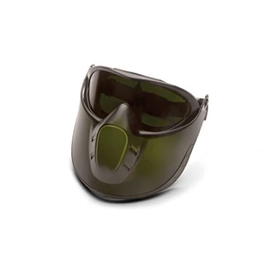 Image of Pyramex EGG504TSHIELDIR5 Tinted Face Shield with IR5 H2X Anti Fog Goggles Capstone Green