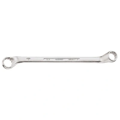 Image of GEDORE Double ended ring Spanner, AF 8+10 mm, Offset, 5 angled, Slender, Bi hex, UD profile, 2 8X10