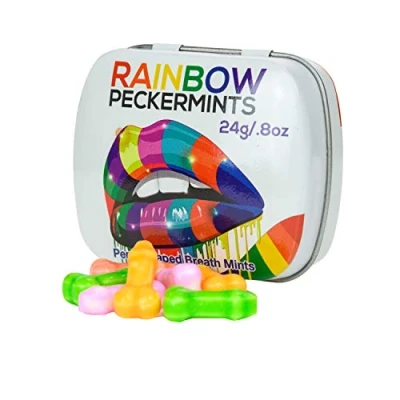 Image of Peckermints Mens Men For Him Christmas Xmas Birthday Valentines Day Secret Santa Rainbow Sweets Mints Joke Funny top selling gift present