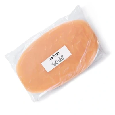 Image of Mehron Makeup 3 D Gel Slab for Special Effects (8 ounce) (Fleshtone)