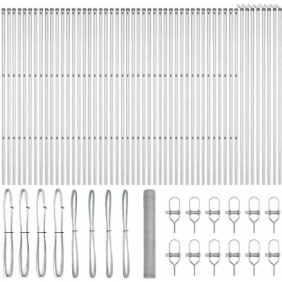 Image of vidaXL Hexagon Fence 1x100 m Galvanised Steel