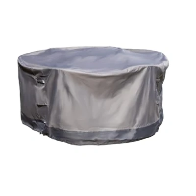 Image of Maypole 6 Seater Round Table &amp; Chairs Covers 600D Oxford Heavy Duty Water Resistant PVC Lined