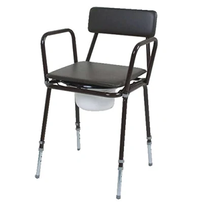 Image of NRS Healthcare Dovedale Adjustable Height Commode with Detachable Arms