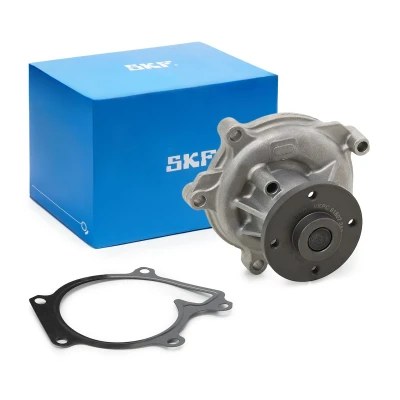 Image of 1610009140, 1610009141, 1610029125 Water pump SKF VKPC 91807 with gaskets/seals Metal for V ribbed belt use TOYOTA: Yaris II Hatchback