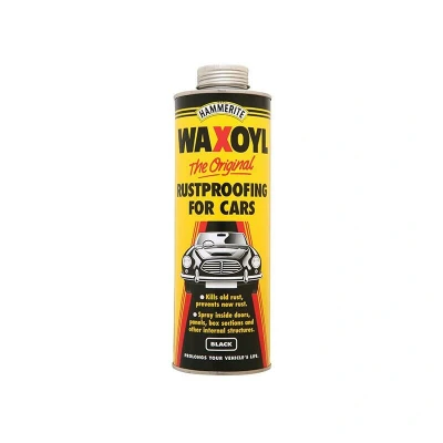 Image of Hammerite Waxoyl Black Schutz 1 Litre