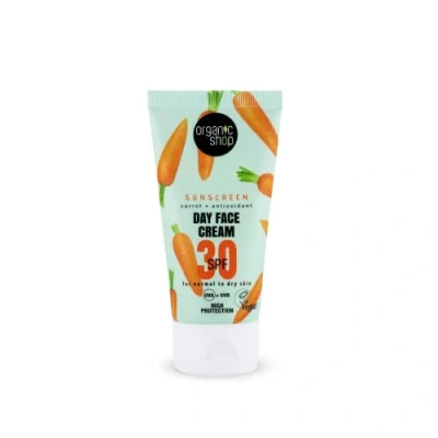 Image of Organic Shop Sunscreen Day Face Cream 30 SPF Normal to dry skin (50ml)