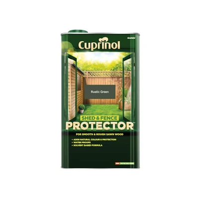 Image of Cuprinol Shed &amp; Fence Protector Rustic Green 5 litre