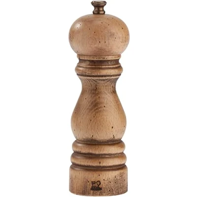 Image of PEUGEOT Paris 18 cm Pepper Mill Classic Grind System Made with PEFC Certified Wood in France Antique Colour
