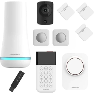 Image of SimpliSafe 10 Piece Wireless Home Alarm System (3rd Generation) with Motion Sensor, HD Security Camera and Outdoor Siren Systems Optional Monitoring No Contracts