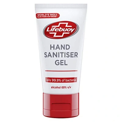 Image of Lifebuoy Sanitising Tube alcohol based Hand Sanitiser gel to fight germs 50 ml (Pack of 12)