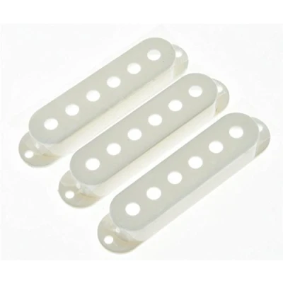 Image of KAISH 52mm Pole Spacing White ST Strat Style Guitar Pickup Covers 3 Single Coil for Stratocaster/Strat