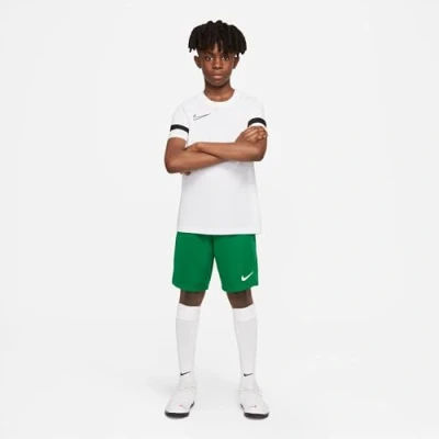 Image of NIKE Boys Dri fit Park 3 Shorts, Pine Green/White, M EU