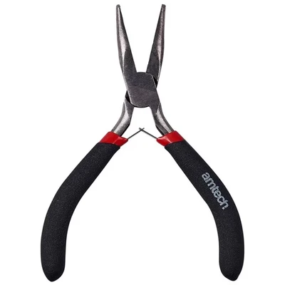 Image of Amtech B3190 Mini Bent Nose Pliers with Spring