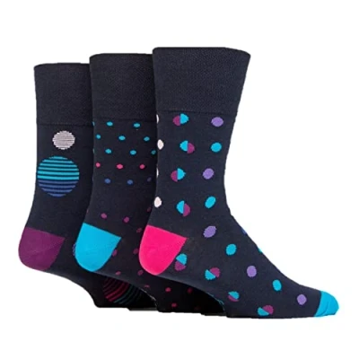 Image of 3 Pairs Gentle Grip Socks Size UK 6 11 (3 X RJ625)