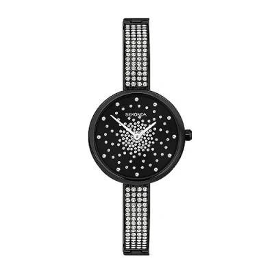 Image of Sekonda Celeste Starlet Dress Ladies 31mm Quartz Watch in Black with Analogue Display, and Alloy Strap 40632