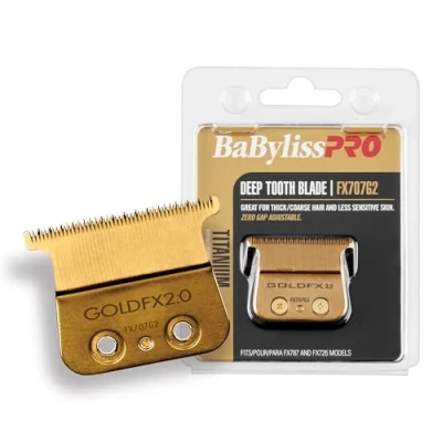 Image of Replacement T Blade Deep Tooth FX707G2 Gold BaBylissPRO For Men 1 Pc