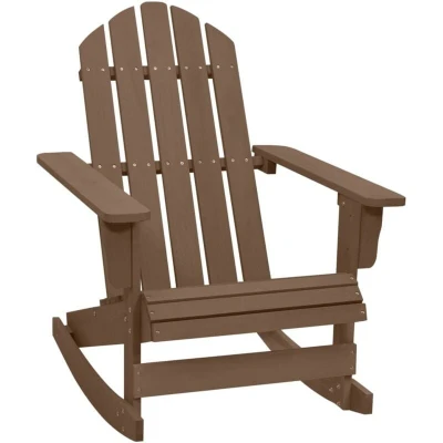Image of vidaXL Garden Rocking Chair Wood Brown