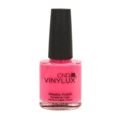 Image of Cnd Vinylux #121 Hot Pop Pink Nail Polish Lacquer 0.5Floz