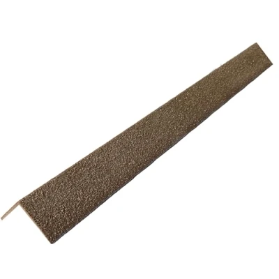 Image of Anti Slip Stair Nosing Outdoor GRP Tread Heavry Duty Step Protection Super Grip Brown 1000MM