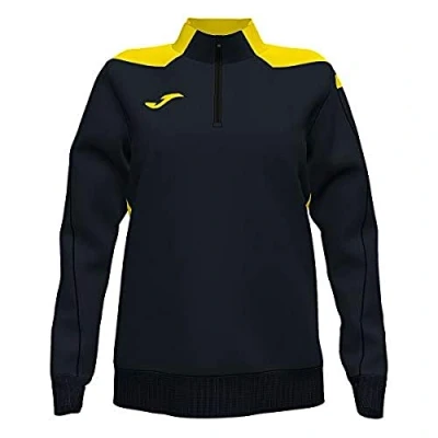 Image of Joma Championship Vi Women&#039;s Sweatshirt Black yellow