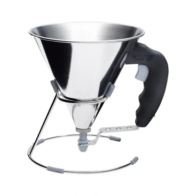 Image of De Buyer 3353.00 Kwik Mini Piston Funnel Black