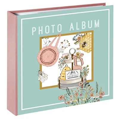 Image of Robert Frederick Photo Album Holds 100 6x4 Photos Bee Keeper Design
