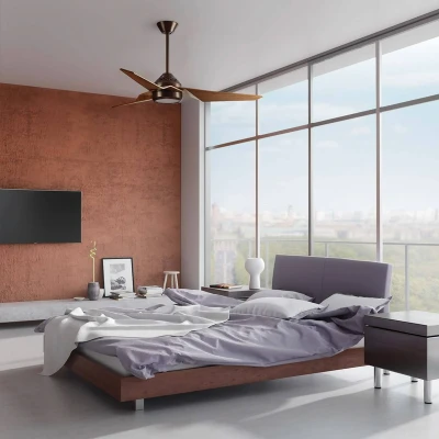 Image of Jade 152cm Ceiling Fan with Dimmable 3000K LED Light, Oil Brushed Bronze, Remote Control