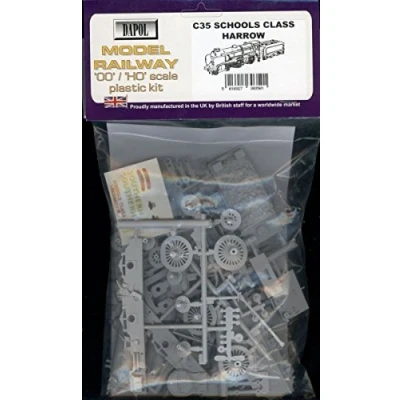 Image of Dapol Model Railway Schools Class Locomotive &quot;Harrow&quot; Plastic Kit OO Scale 1/76