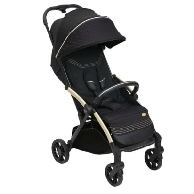 Image of CHICCO Goody XPlus Stroller, Pram for 0 4 Years, Easy One Hand Folding, Big Wheels with Shock Absorbers, Position Adjustable Backrest, Wide and Comfortable Seat up to 22KG Premium Black