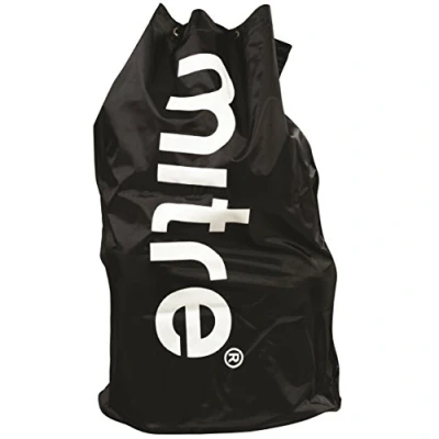 Image of Mitre Football Bag Heavy Duty Adjustable Straps, Black, 20 Balls