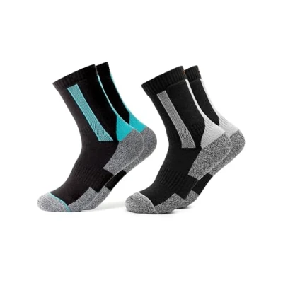 Image of Occulto Women Hiking Socks Pack of 2 (Model: Gerlinde) Lightblue Black 3 5