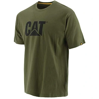 Image of Caterpillar Trademark Logo T Shirt Chive Small