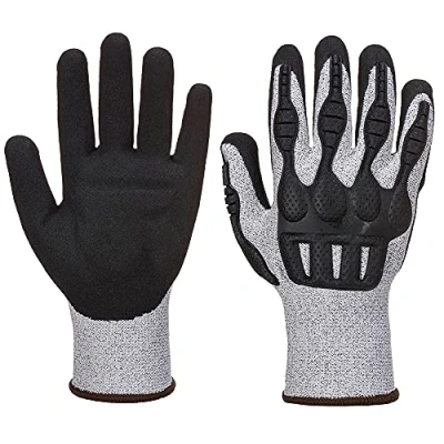 Image of TPV Impact Cut Glove (Grey &amp; Black) Large