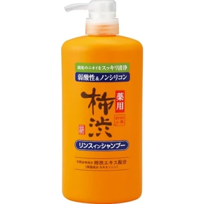 Image of Kumano Yushi Four Seasons Persimmon Juice Rince in Hair Shampoo 600ml
