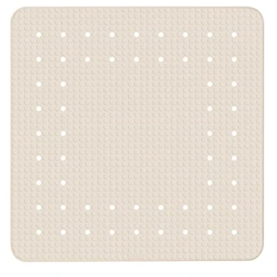 Image of WENKO Alfombra ducha Mirasol 54x54 cm, Beige, 54x54cm