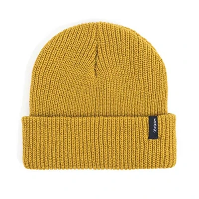 Image of Brixton Men&#039;s Heist Beanie Hat Skull Cap, Mustard, One Size