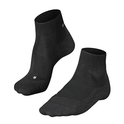 Image of FALKE Women&#039;s RU4 Light Performance Short W Sso Lyocell Functional Yarn Anti Blister 1 Pair Running Socks, Black Mix 3010, 5.5 6.5
