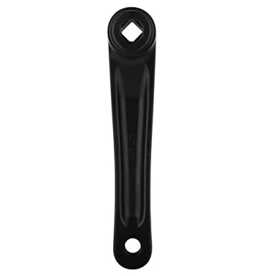 Image of Dilwe 170mm Bike Crank Arm Aluminum Alloy Single Speed Crankset for Bicycle Mountain Road (Rhombic Hole Black)
