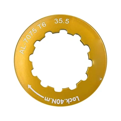 Image of VGEBY Cassette Lockring Alloy Anodized Lock Ring for 7 11 Speed Mountain Bike (Glod)