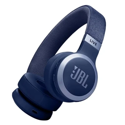 Image of JBL Live 670NC Wireless Bluetooth Noise Cancelling Headphones Blue, Blue